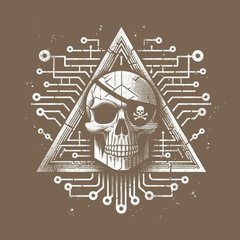 Conception numérique de triangle de crâne