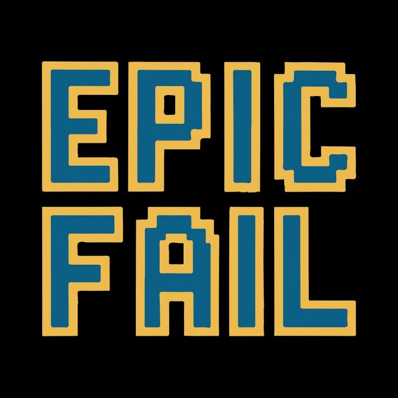 Échec épique - mème de jeu rétro 8 bits