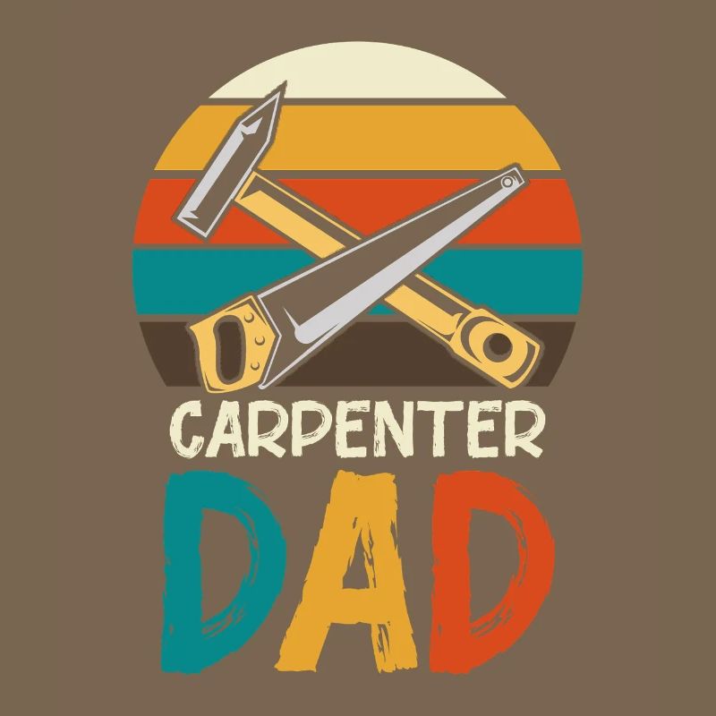 Carpenter Father Retro Tools