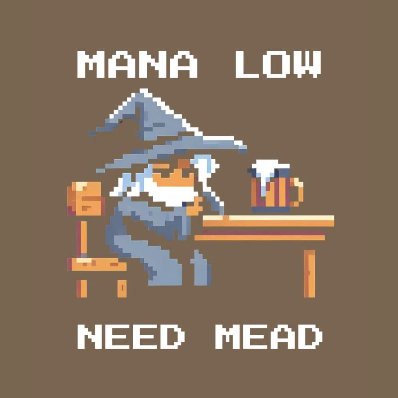 Mana empty? Mead helps! | Wizard RPG Joke