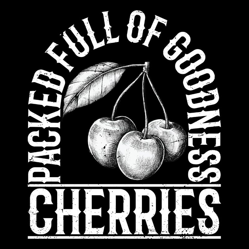 Rempli de cerises de qualité