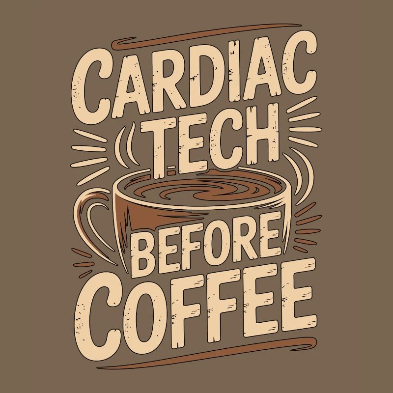 Cardiac Tech Before Coffee Echo Tech Coffee Lover