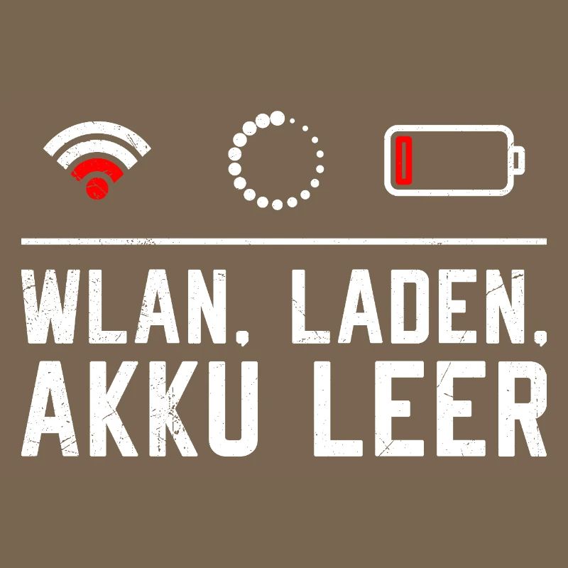 Coder WiFi. LOADING. BATTERY EMPTY FUNNY