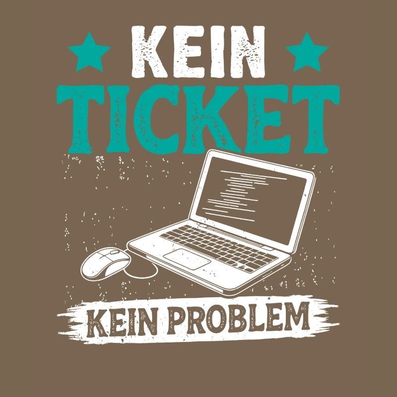 Ordinateur de nerd PAS DE TICKET PAS DE PROBLÈME DRÔLE