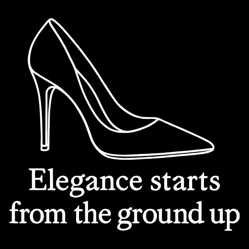 Art de la ligne de talons hauts – Citation de mode Élégance