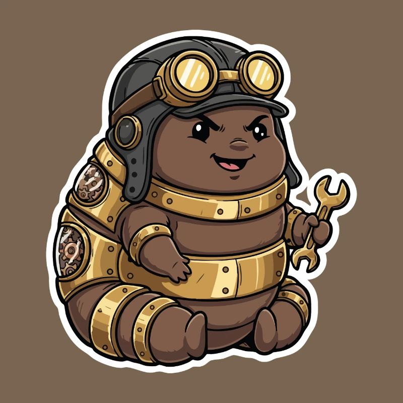 Steampunk Engineer Engineer Brass Crawler
