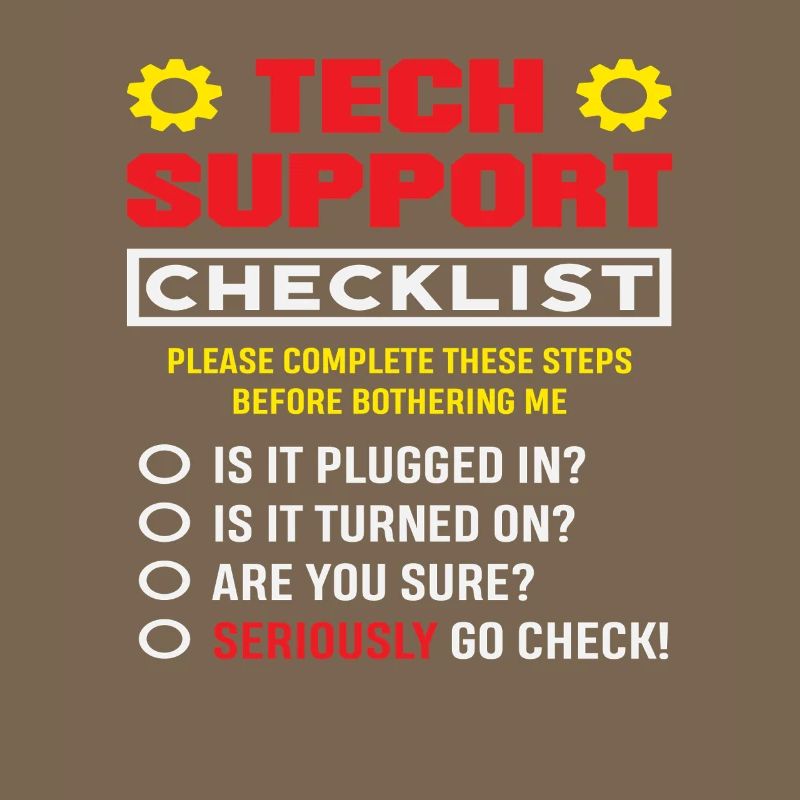 Liste de contrôle du support technique Plugin Admin IT