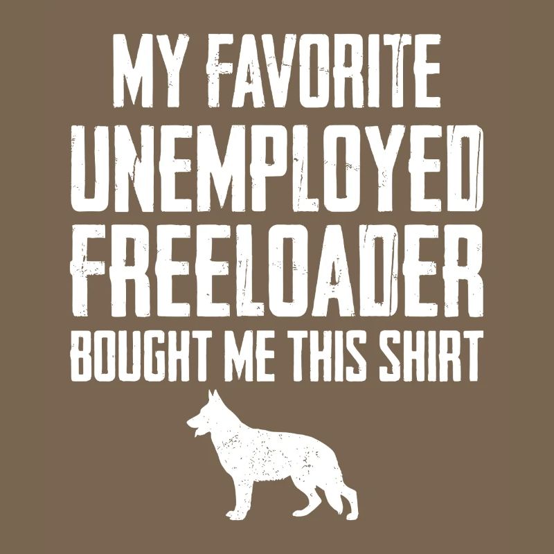 Funny German Shepherd Freeloader