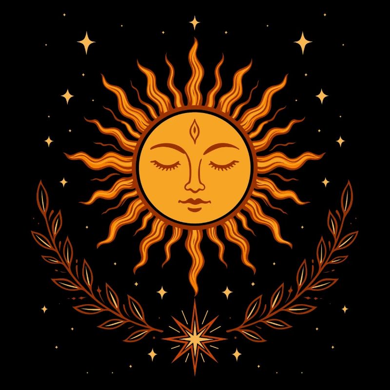 Midsummer Sun – Boho Symbol