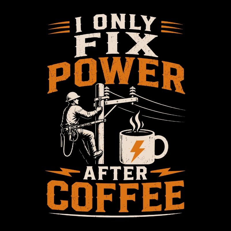 Electrician Coffee Voltage Cable Technology