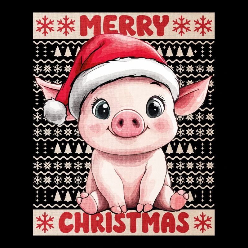 Cochon Sow Noël Mignon Noël
