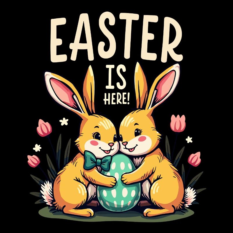 Easter is here – Sweet Easter bunnies with Easter egg