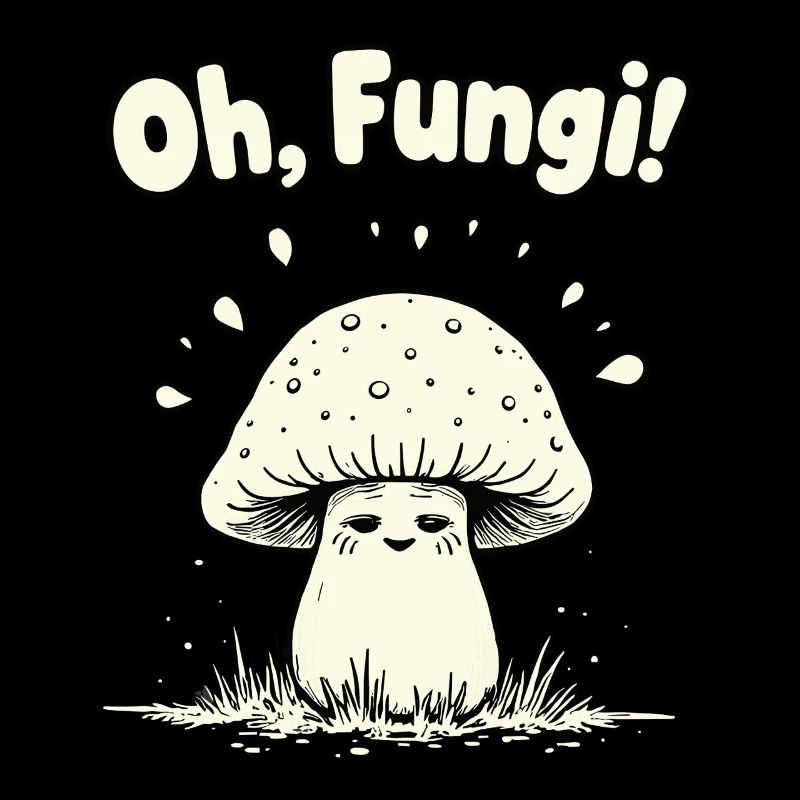 Oh, les champignons ! Champignon drôle