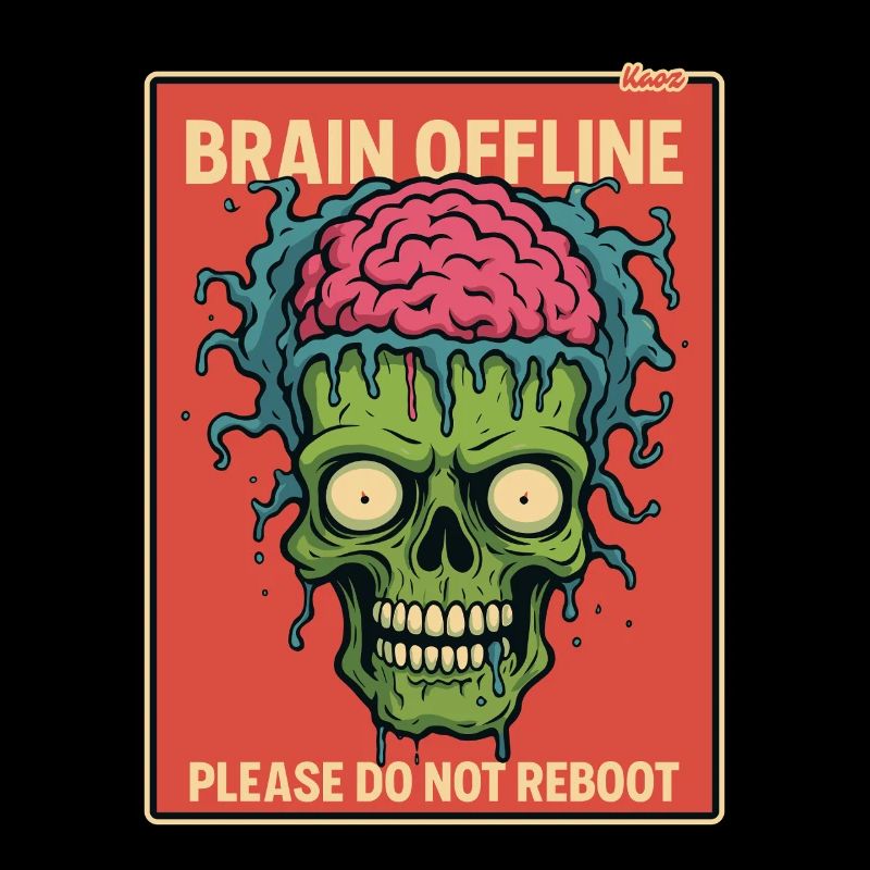 Zombie with an open brain is offline
