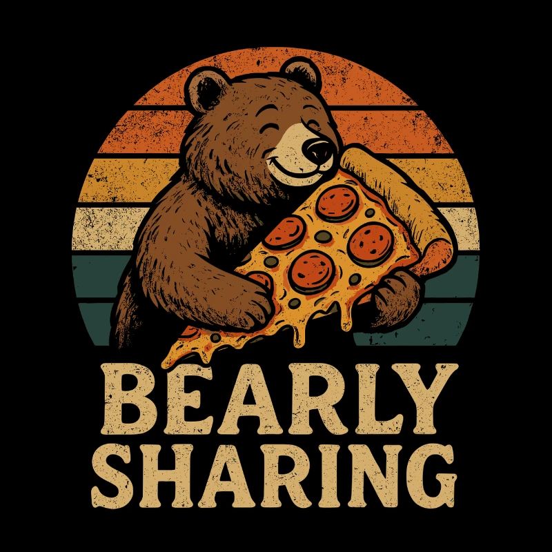 Bearly Sharing – Drôle d’ours avec pizza