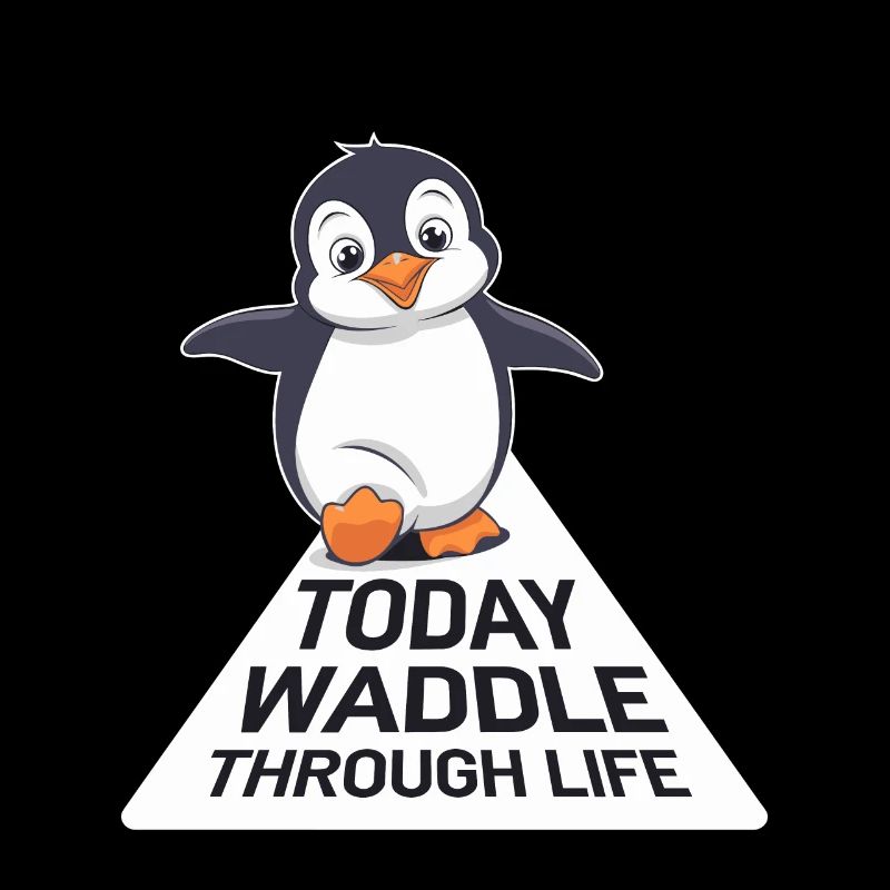 Today waddling through life Penguin