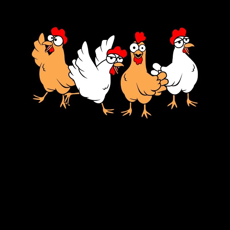 Funny chickens