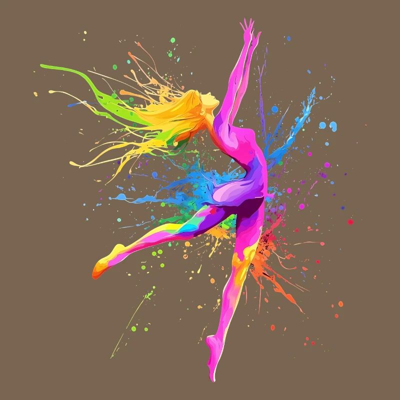 Danseuse Colorée Danseuse Professeur de Danse Cadeau