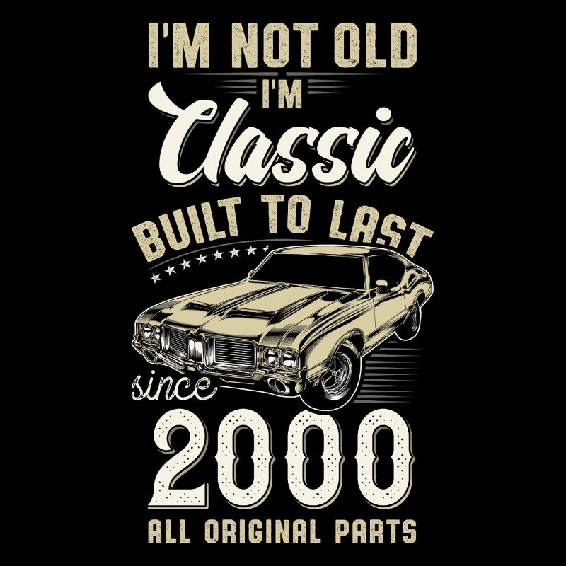 Né en 2000 Anniversaire Voiture classique