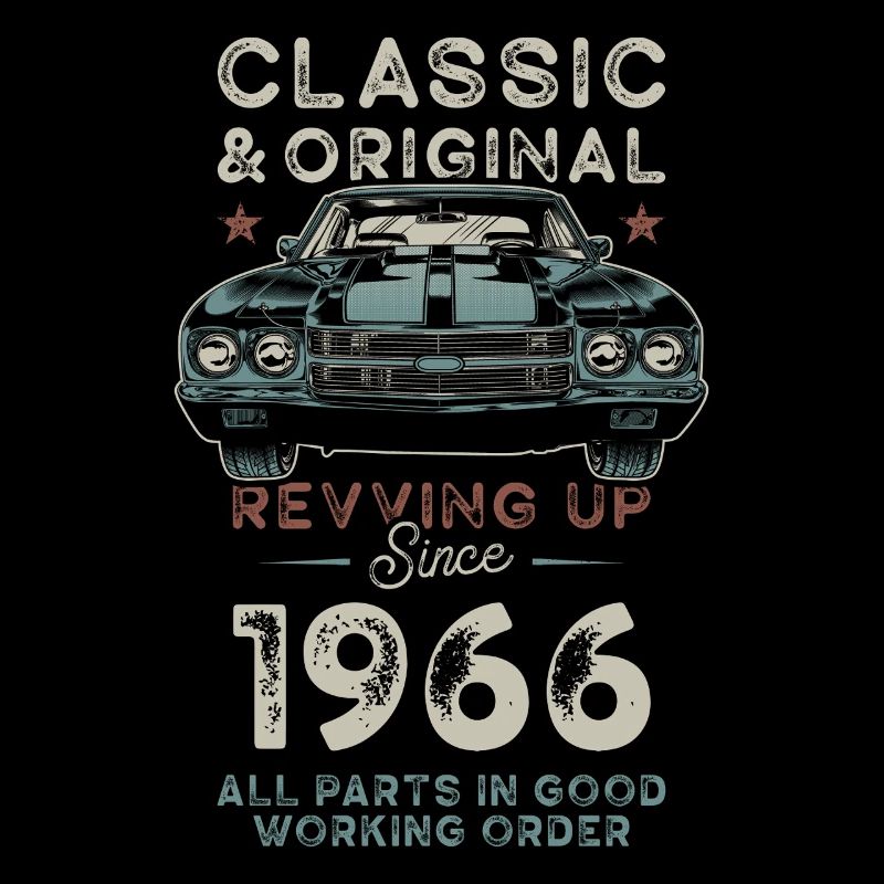 Born 1966 Birthday Classic Car