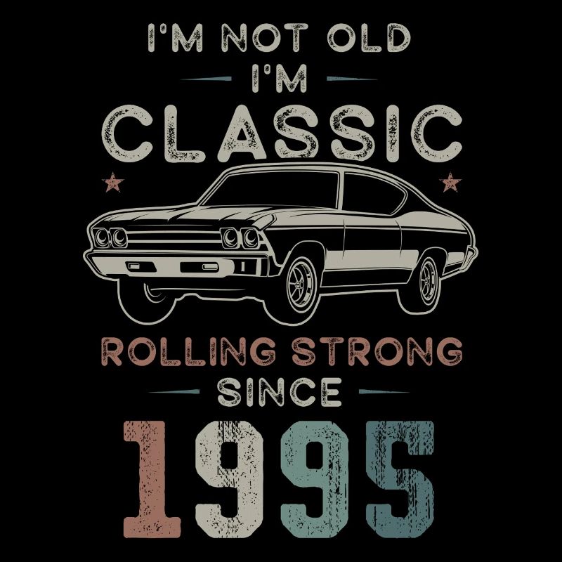 Né en 1995 Anniversaire Voiture classique