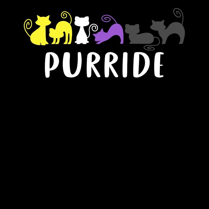 Purride Cats Nonbinary Pride Colors Enby LGBTQ+