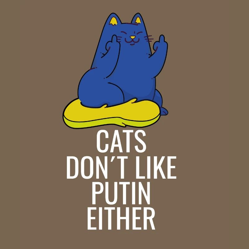 Les chats ukrainiens n’aiment pas Poutine non plus
