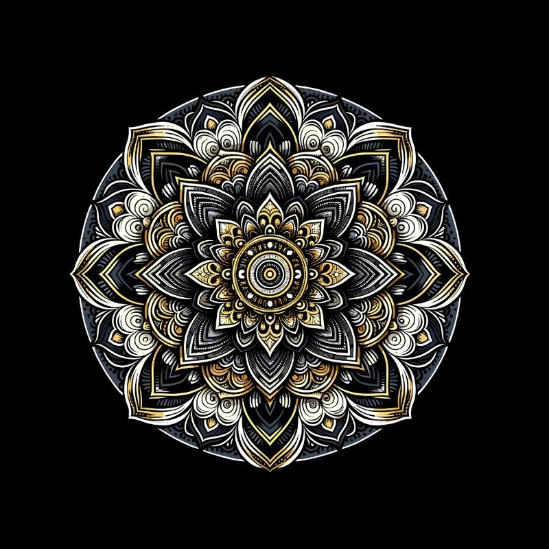 Mandala Harmonie Moderne Géométrie Art