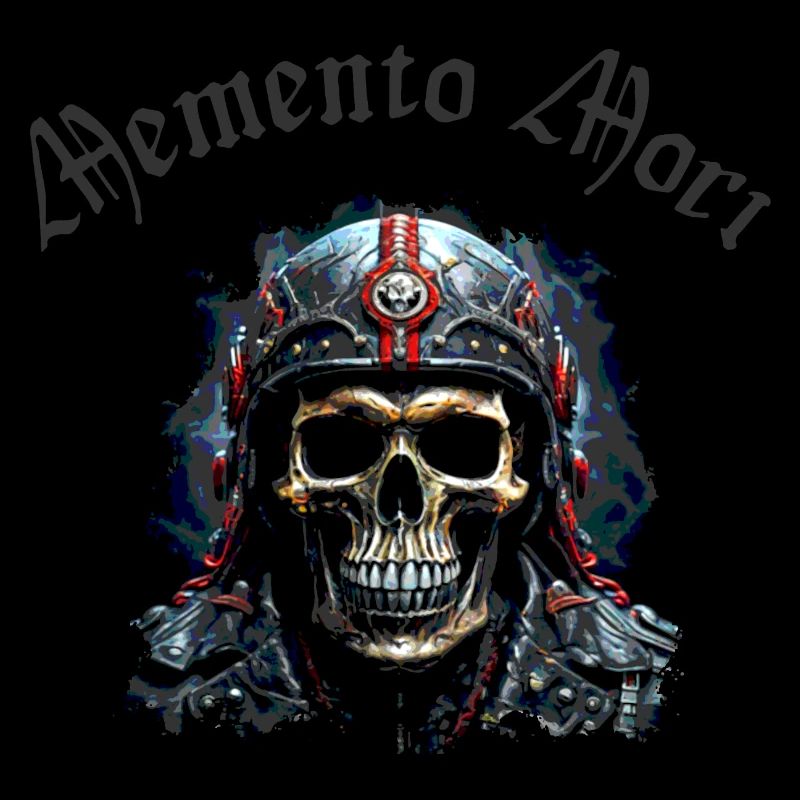 Skull Biker Memento Mori
