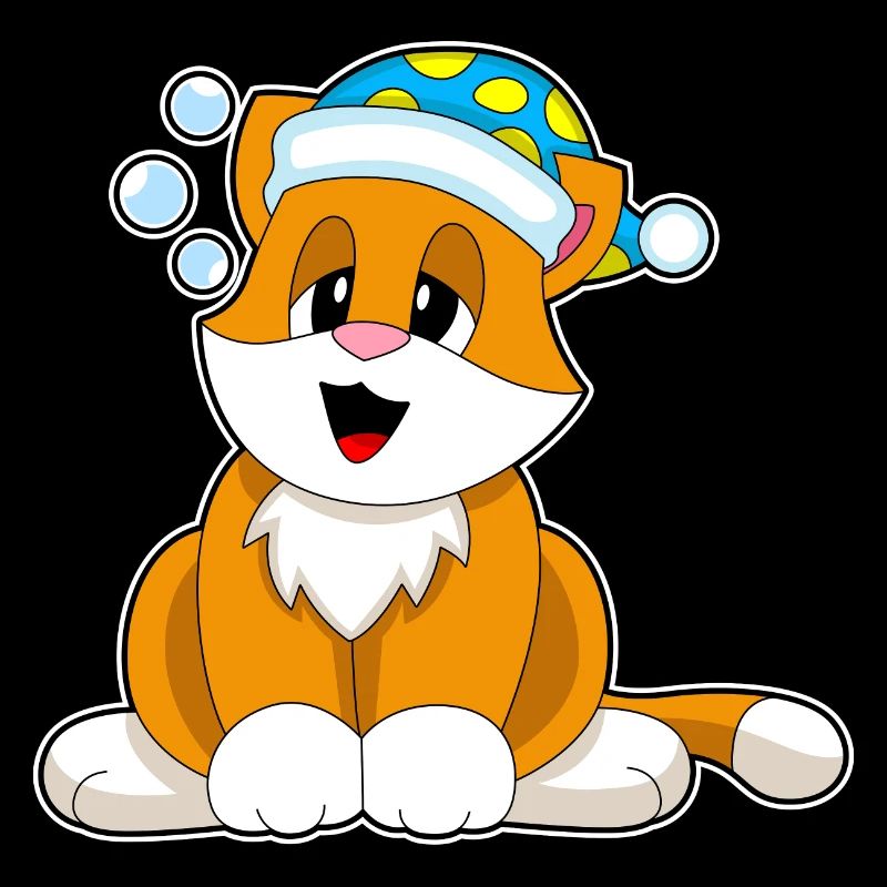 Bonnet de nuit pour chat