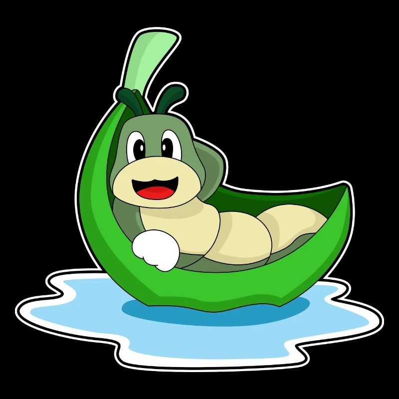 Caterpillar Leaf Boat