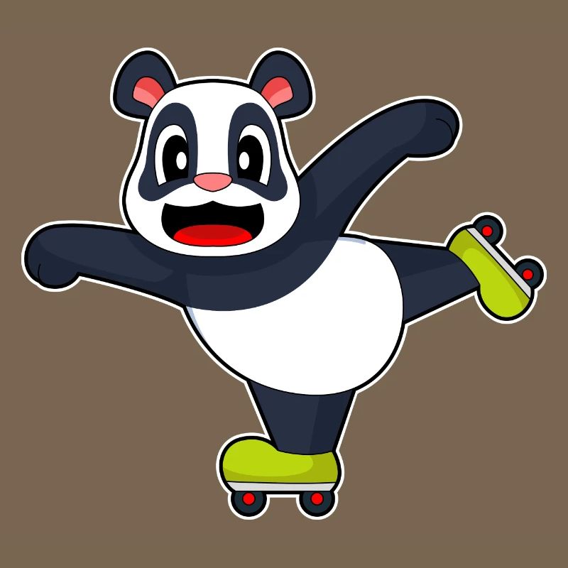 Panda Inline skating roller skates