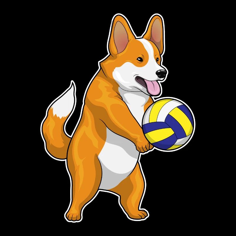 Corgi Volleyball