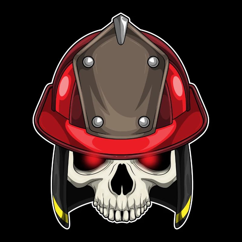Skull Firefighter Fire Brigade