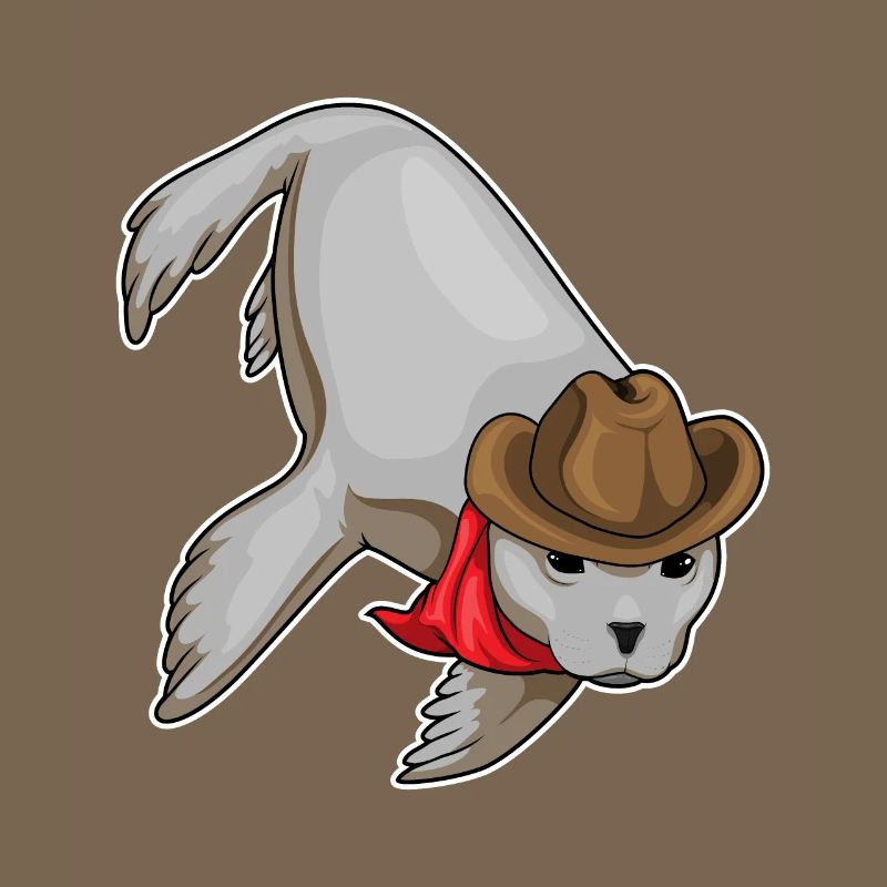 Chapeau de cowboy de phoque