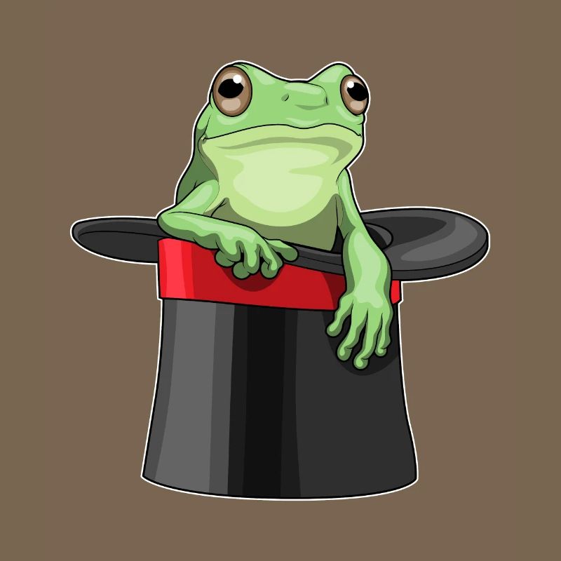 Frog Wizard Top Hat