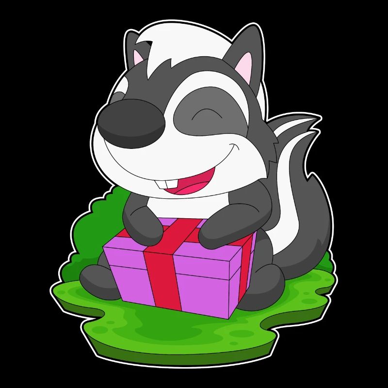 Skunk Christmas Package
