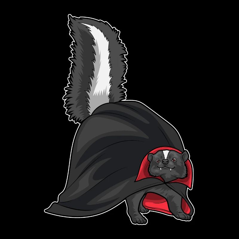 Skunk Halloween Vampire