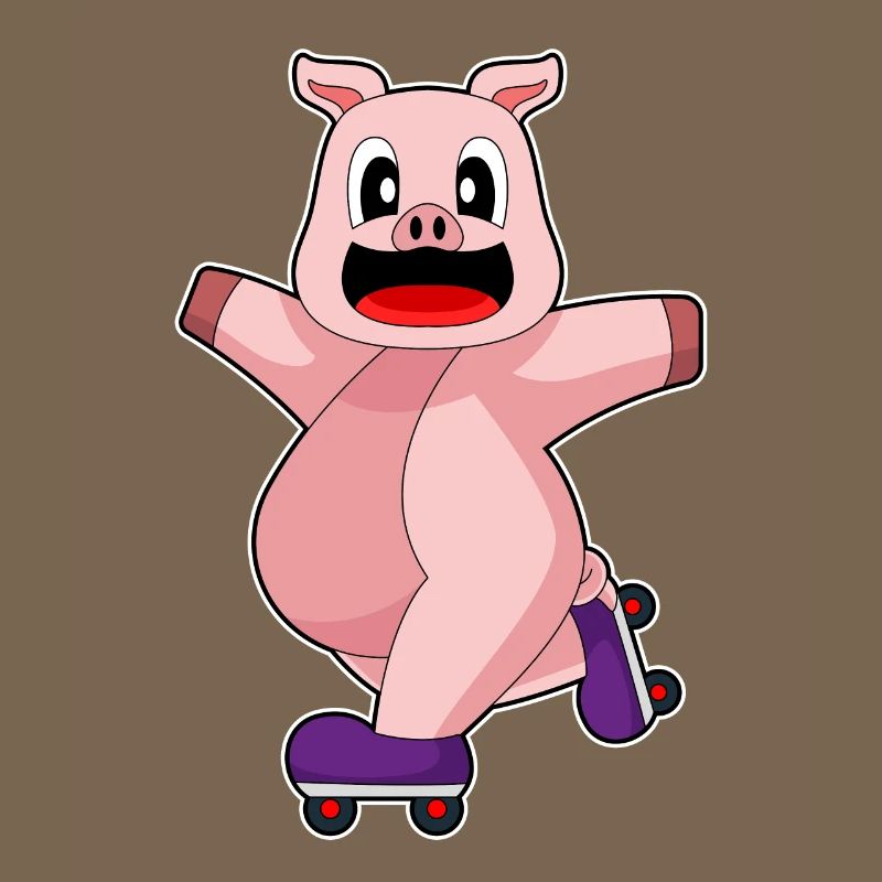 Pig Inline skating roller skates