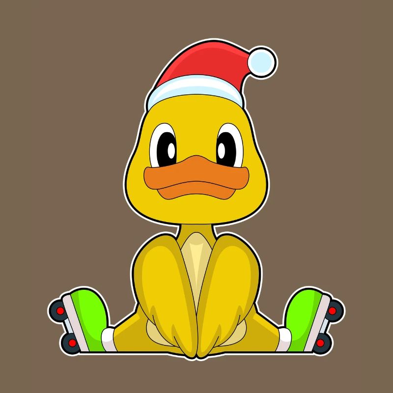 Duck Christmas Inline skating