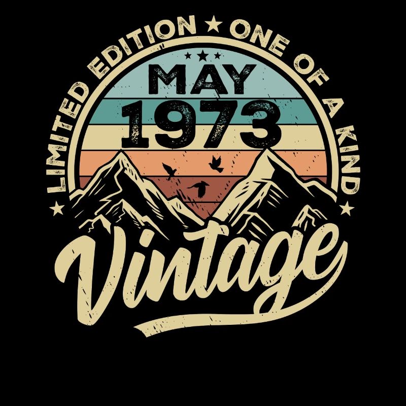 Anniversaire Vintage Mai 1973 original Mai 1973