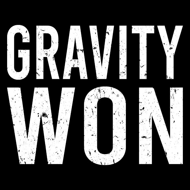 Vintage Gravity Won drôle cassé bras jambe os