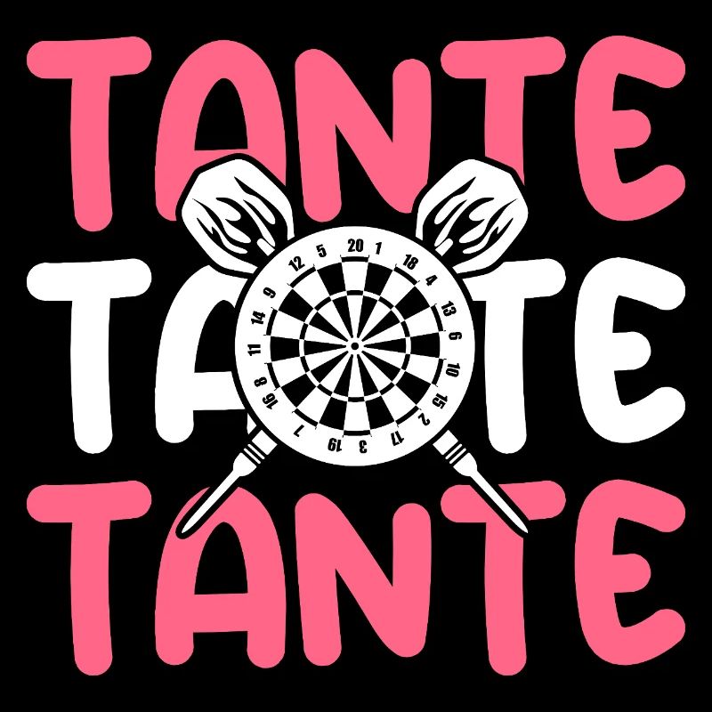 Joueuse de fléchettes Tante Fléchettes