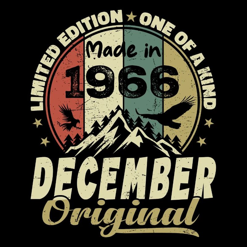 Vintage Cadeau Anniversaire Rétro - Décembre 1966