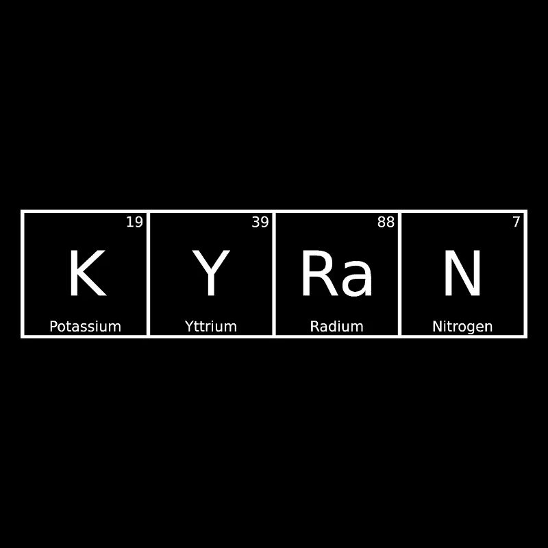 Kyran Name First Name Chemistry Periodic Table Elements