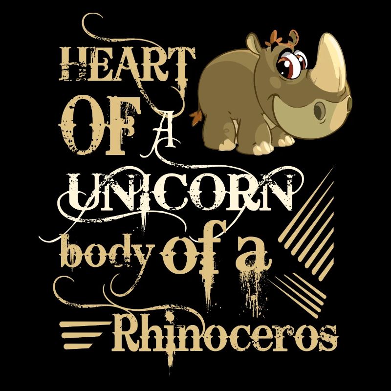 thick fully slim thick rhino sayings funny fun