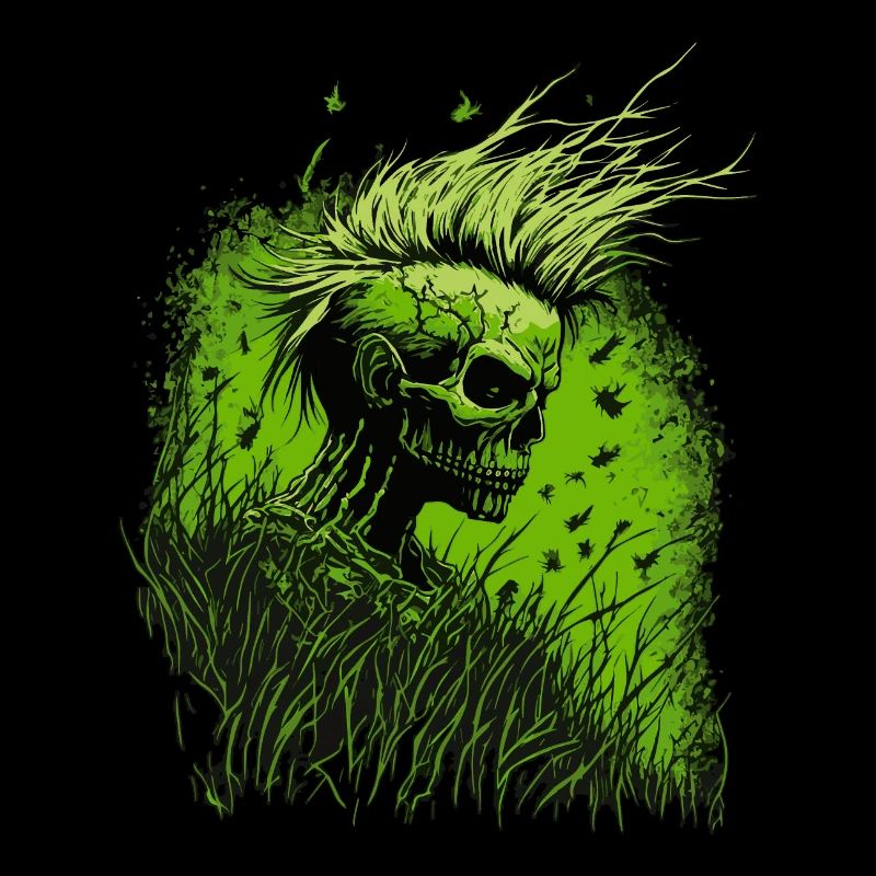 Horror Punk Zombie Mohawk
