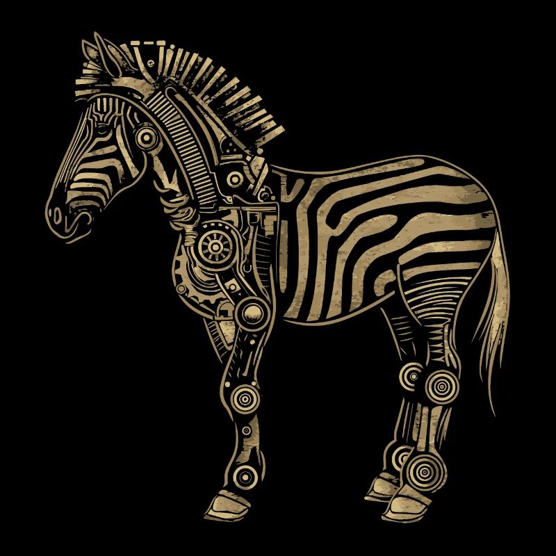 Zèbre Steampunk