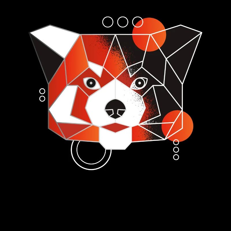 Red Panda Low Poly Red Panda Polygon Animal
