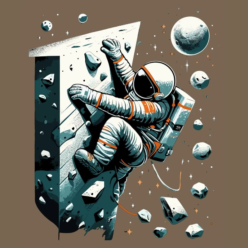 Bouldering Astronaut Spaceman Gift